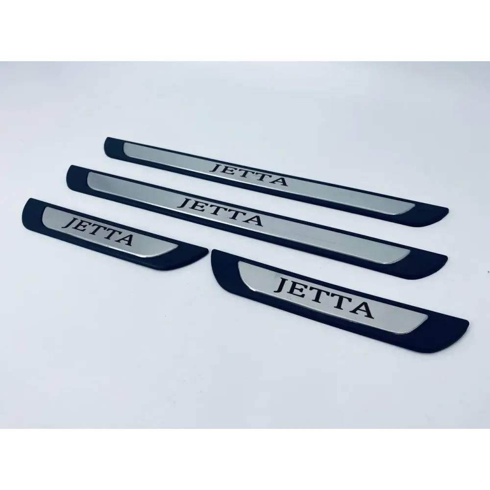 Накладки на пороги для Volkswagen Jetta (хром-пласт, 4шт) TAN24