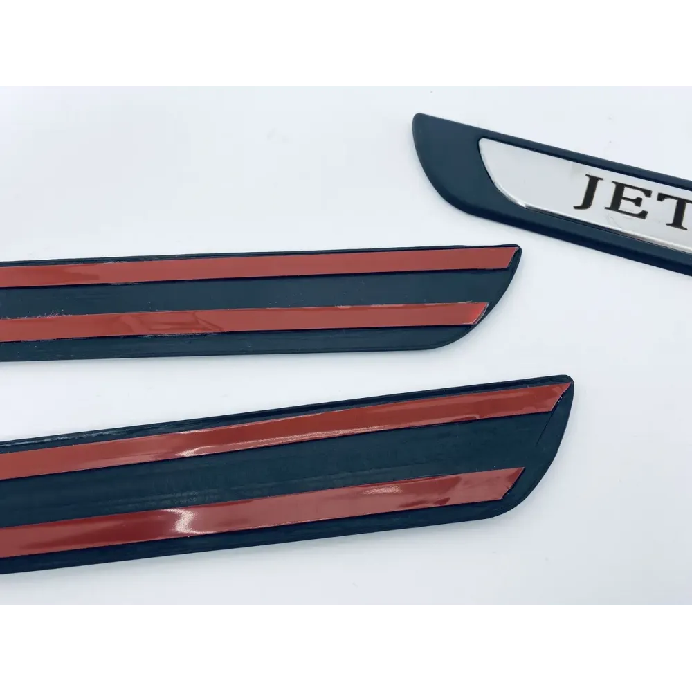 Накладки на пороги для Volkswagen Jetta (хром-пласт, 4шт) TAN24