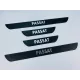Накладки на пороги VW Passat (чорний хром-карбон) (TAN24)