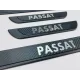 Накладки на пороги VW Passat (чорний хром-карбон) (TAN24)