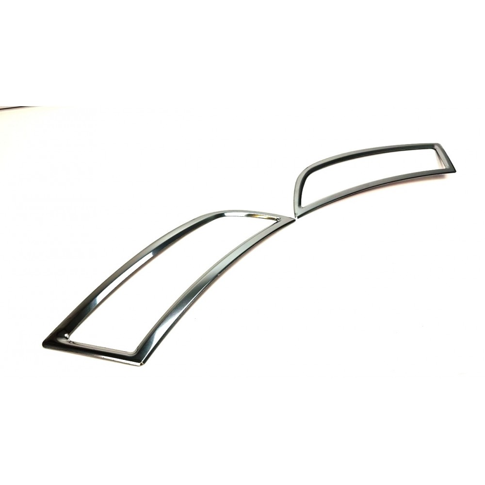 Обводка на задний диффузор для Skoda Superb 2016-2024 (Хром-нерж) TAN24