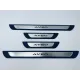 Накладки на пороги для Chevrolet Aveo (хром-пласт) TAN24