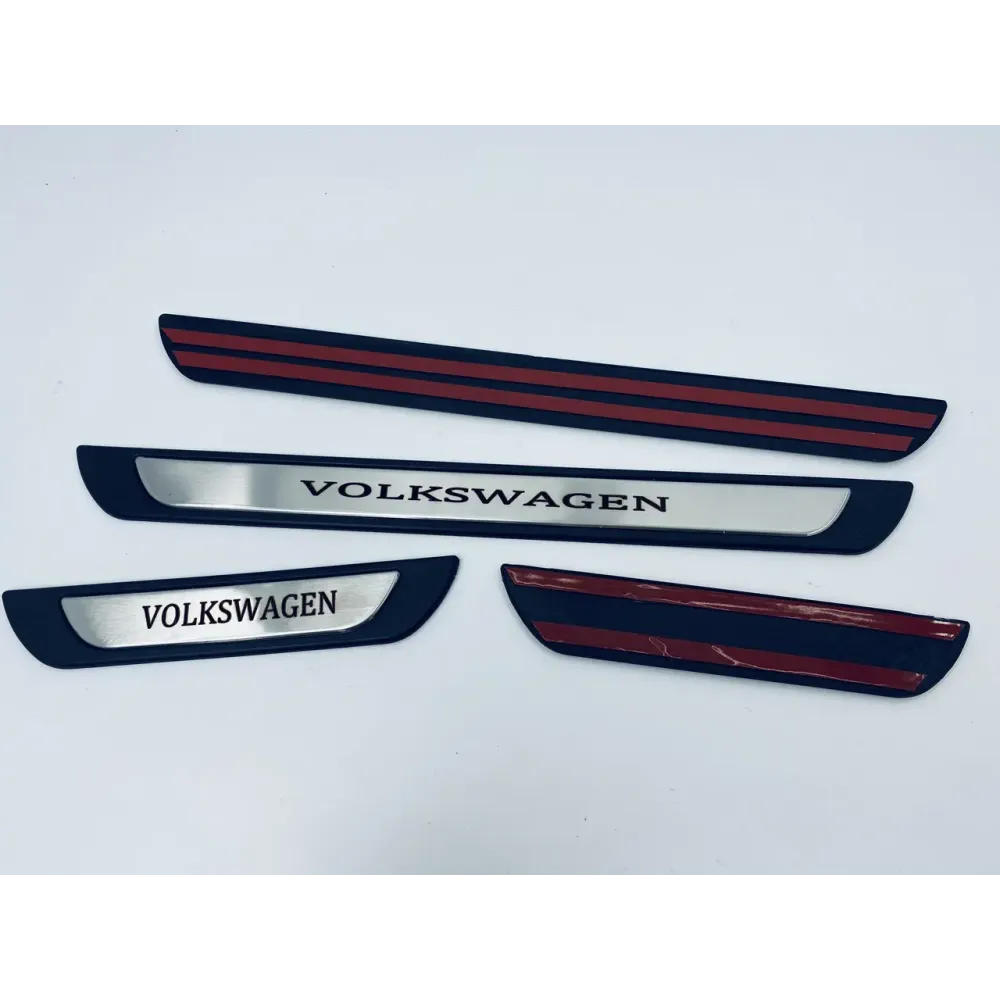 Накладки на пороги для Volkswagen (хром-пласт, 4шт) TAN24