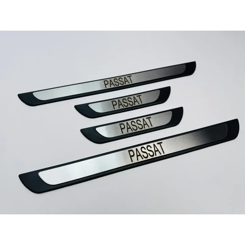 Накладки на пороги для Volkswagen Passat (хром-пласт, 4шт) TAN24