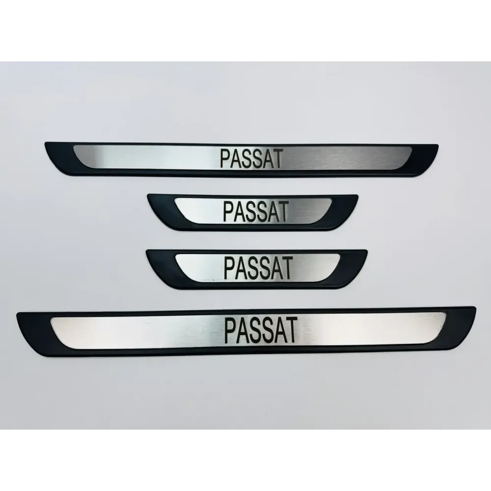 Накладки на пороги для Volkswagen Passat (хром-пласт, 4шт) TAN24