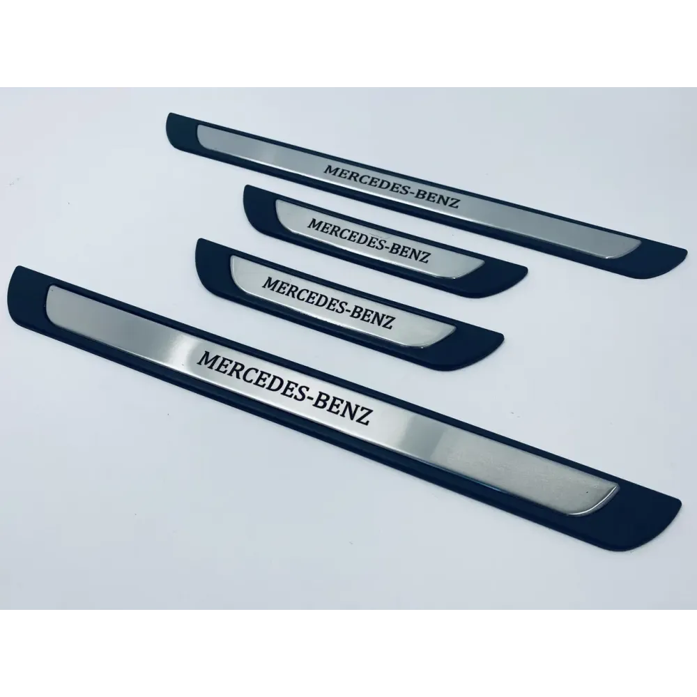 Накладки на пороги для Mercedes-Benz (хром-пласт, 4шт) TAN24