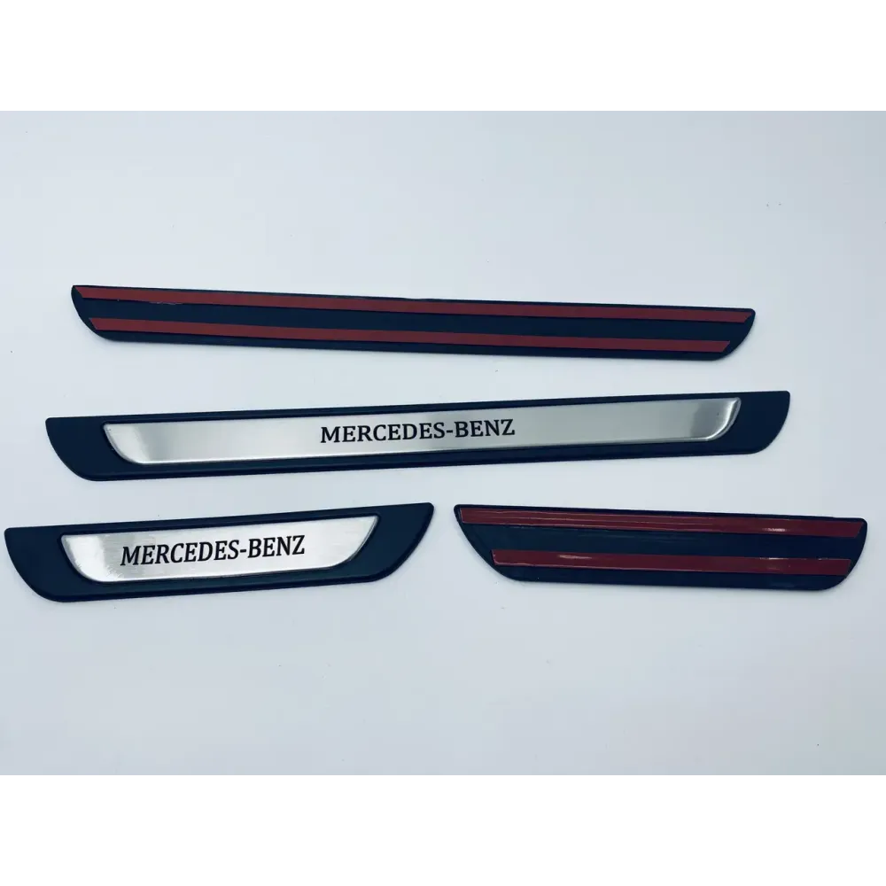 Накладки на пороги для Mercedes-Benz (хром-пласт, 4шт) TAN24