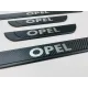 Накладки на пороги Opel (чорний хром-карбон) (TAN24)