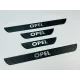 Накладки на пороги Opel (чорний хром-карбон) (TAN24)