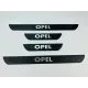 Накладки на пороги Opel (чорний хром-карбон) (TAN24)