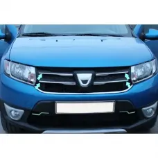 Накладки на решітку для Dacia Logan 2013-2016 (Хром-нерж, 4шт) TAN24