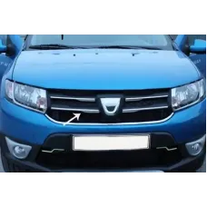 Накладки на решітку для Dacia Sandero 2013-2016 (Хром-нерж, 4шт) TAN24