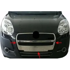 Накладка на решітку для Fiat Doblo 2010-2014 (Хром-нерж, 1шт) TAN24