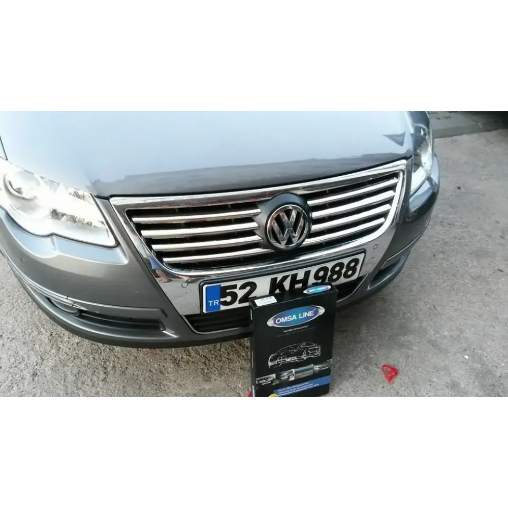 Накладки на решітку для Volkswagen Passat B6 2005-2011 (Хром-нерж, 8шт) TAN24