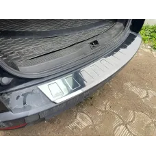 Накладка на задній бампер для Renault Megane III 2008-2016 SW=комби КОРОТКА Хром-нерж (TAN24)