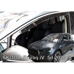 Дефлекторы окон (вітровики) Skoda Enyaq iV 2022-> 5D (вставні, кт - 4шт) Coupe (Heko)