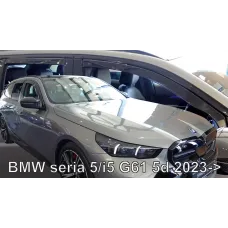 Дефлектори вікон (вітровики) BMW 5/i5 Series  G61 2023-> 5D (вставні, кт - 4шт) Combi (LSE)