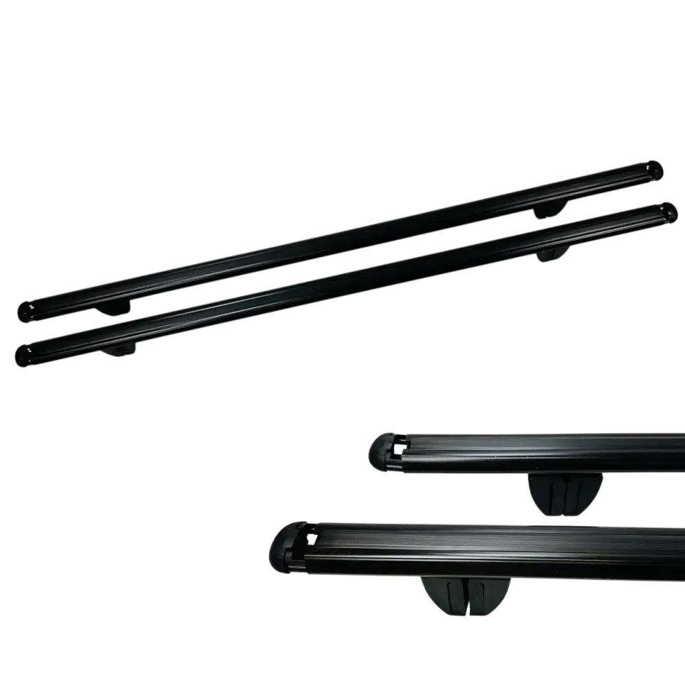 Перемичка  на інтегровані рейлінги Kanca Black 130 см