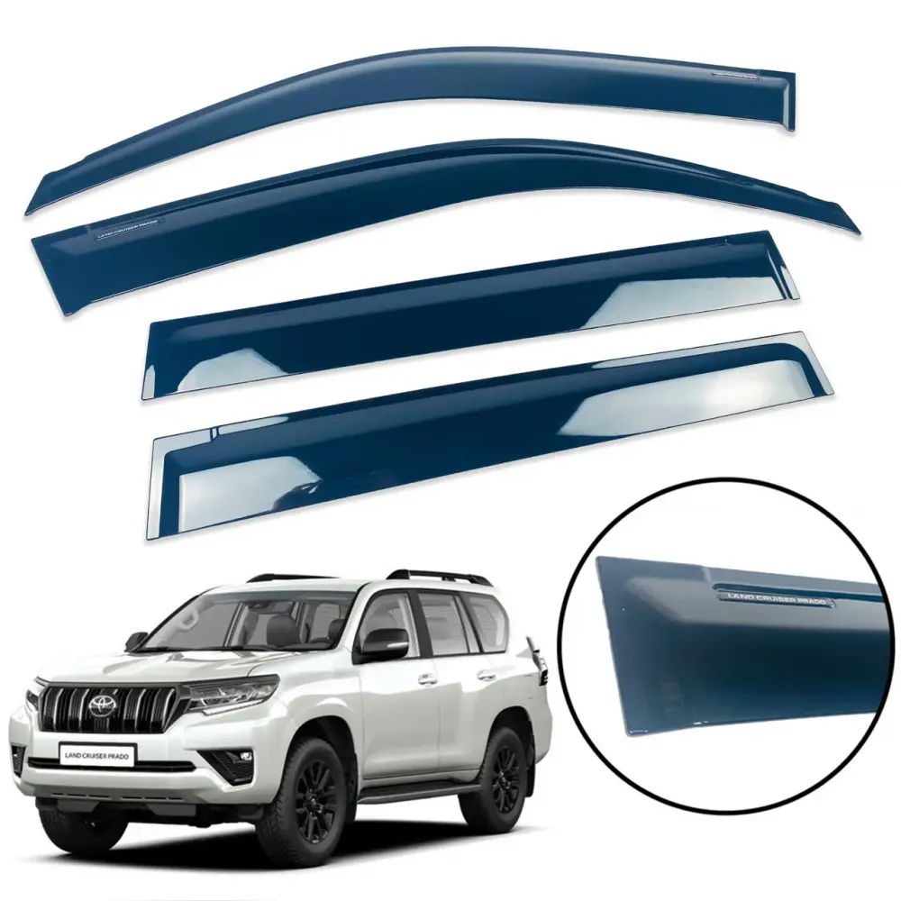 Дефлекторы окон (ветровики) для Toyota LC 150 /Prado LEXUS RX 2010-2015  накладні (HAWK)
