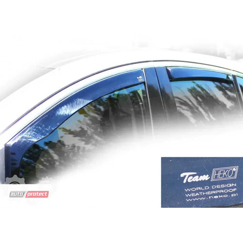 Дефлекторы окон (ветровики) Fiat Palio Weekend / Siena 5D 1996-2011 Heko
