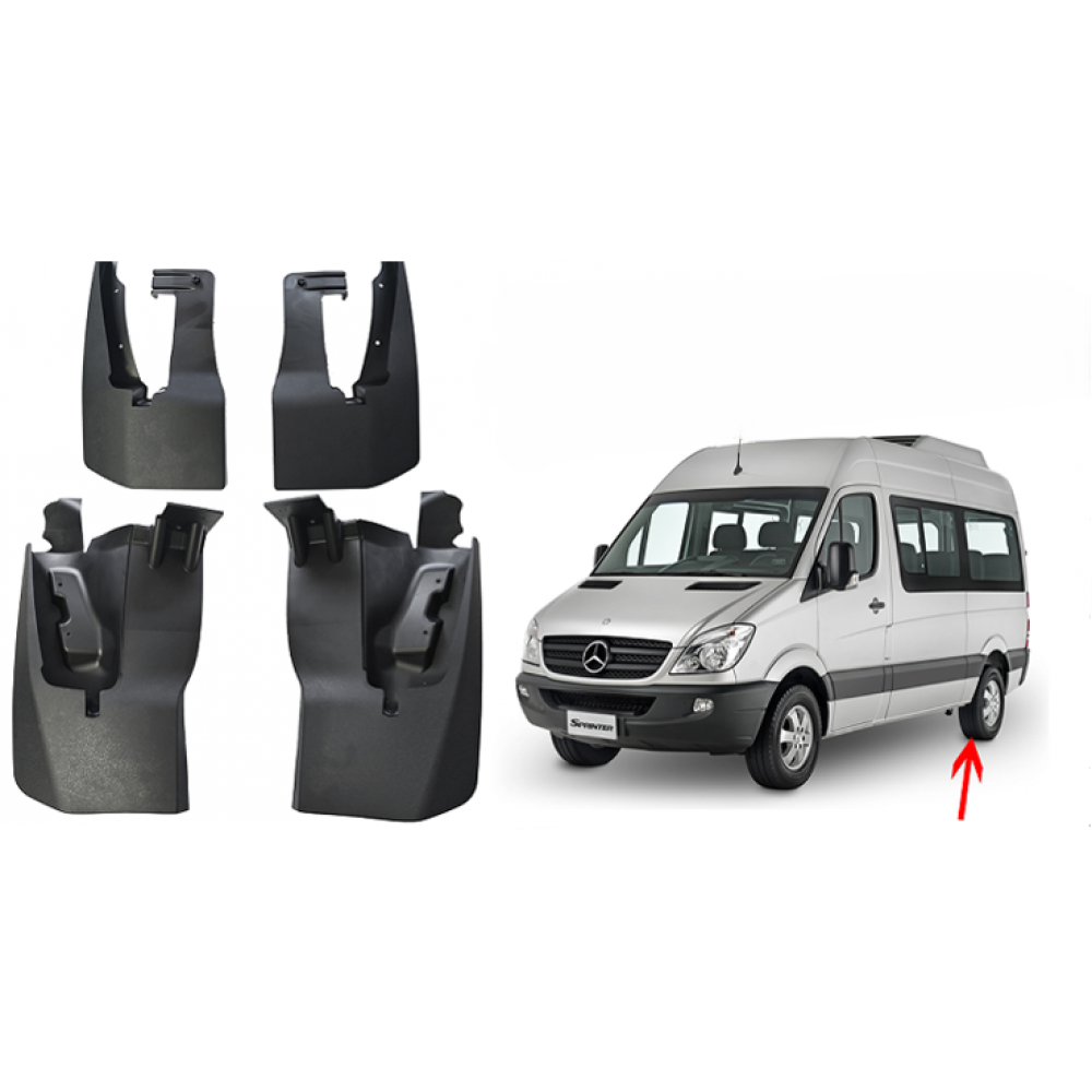 Бризговики Mercedes-Benz Sprinter / Crafter 2006-2017 задні (однокатковий)