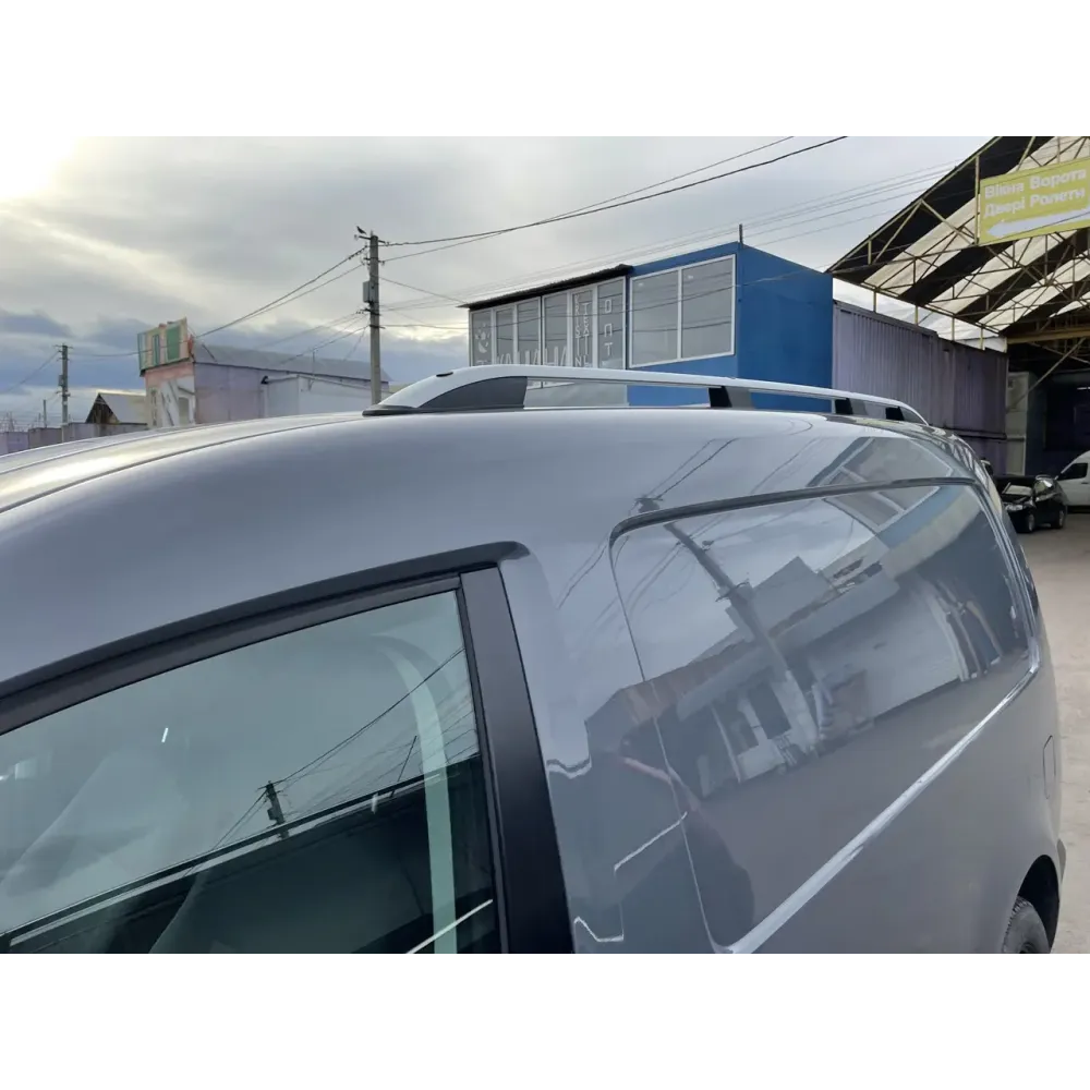 Рейлінги Volkswagen Caddy 2004-2020 [ДБ] Skyport BLACK (4 ножки, 206 см)