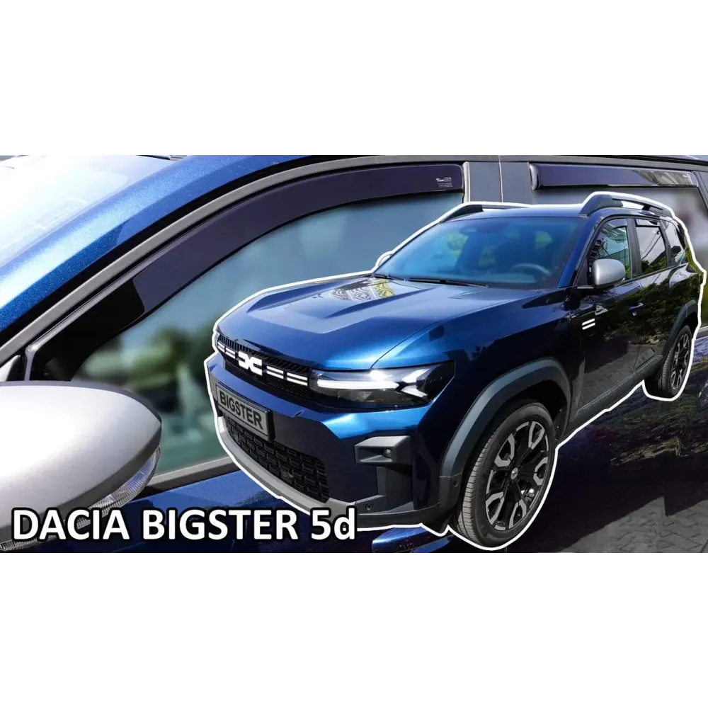 Дефлектори вікон (вітровики) Renault/Dacia Bigster 5D 2024+ Electric Heko