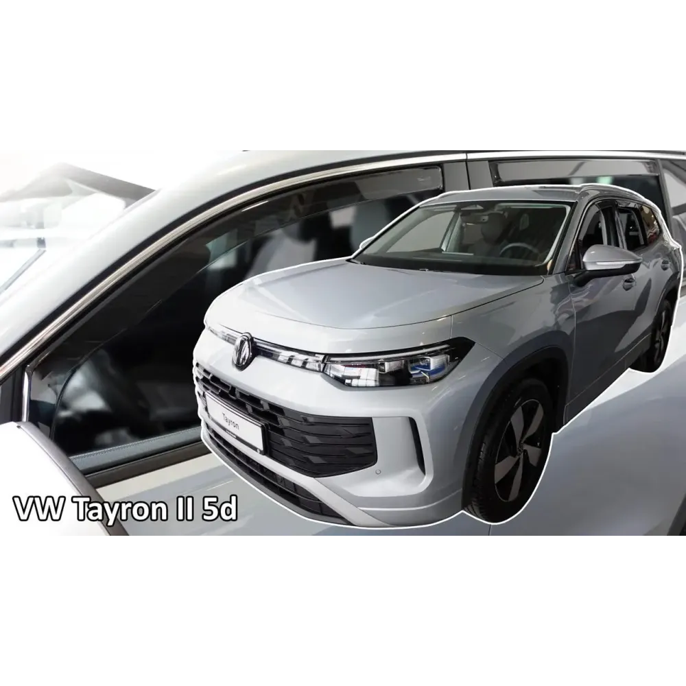 Дефлектори вікон (вітровики) Volkswagen Tayron II 2024-> 5D (вставні, кт - 4шт) Heko
