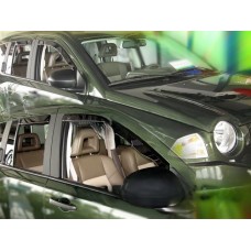 Дефлектори вікон (вітровики) Jeep Compass 2007-2016, вставні - 2шт Heko