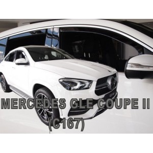 Дефлектори вікон (вітровики) Mercedes GLE II C167 2019+ (вставні, кт - 4шт)  Coupe Heko