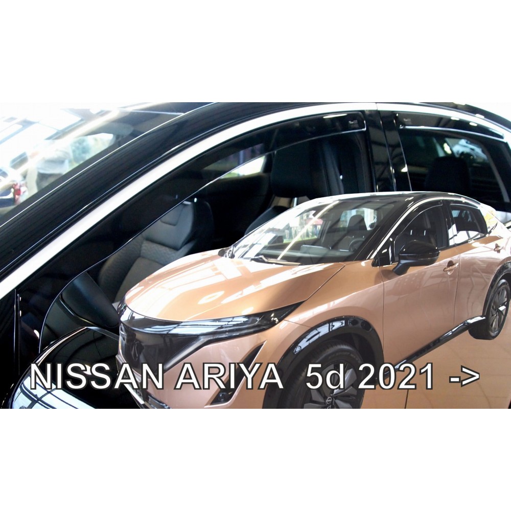 Дефлектори вікон (вітровики) Nissan Ariya 2022-> 5D (вставні, кт - 4шт) Heko