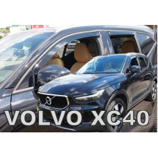 Дефлекторы окон (ветровики) Volvo XC40 2018+ (вставные, кт - 4шт) Heko