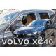 Дефлектори вікон (вітровики) Volvo XC40 2018+ (вставні, кт - 4шт) Heko