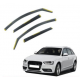 Дефлектори вікон (вітровики) Audi A4 / B8 5d Combi 2007-2015 вставні HAWK