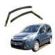 Дефлектори вікон (вітровики) Citroen Berlingo/ Partner 2008-2018 вставні (HAWK)