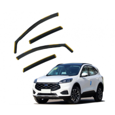 Дефлекторы окон (ветровики) Ford Escape 2020 вставные (HAWK)