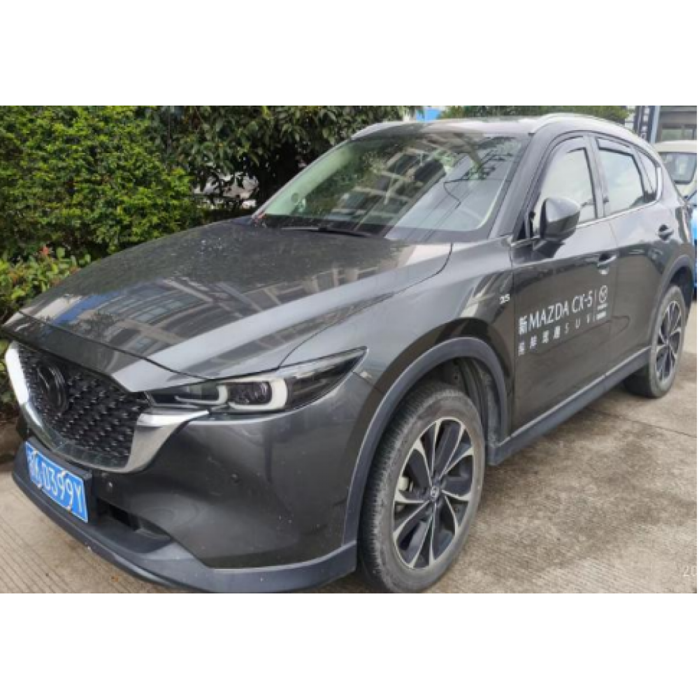 Дефлекторы окон (ветровики) Mazda CX-5 2017-2024 вставные (HAWK)