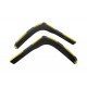Дефлекторы окон (ветровики) Renault Trafic / Nissan Primastar / Vivaro 2001-2014 вставные (HAWK)