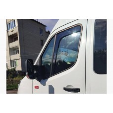 Дефлекторы окон (ветровики) Renault Master / Vauxhall 2010+ вставные (HAWK)