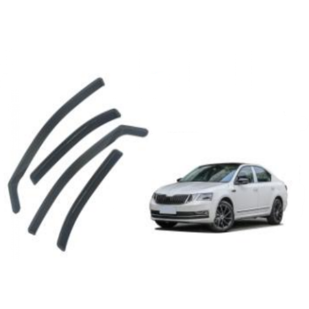 Дефлекторы окон (ветровики) Skoda Rapid Sedan 2012+ вставные (HAWK)