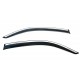 Дефлектори вікон (вітровики) Toyota Camry 2001-2005 нерж. з хром полоскою (HAWK)