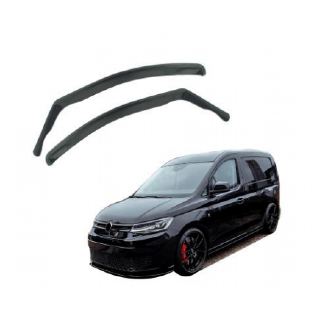 Дефлектори вікон (вітровики) Volkswagen Caddy / Ford Tourneo Connect 2020 вставні (HAWK)
