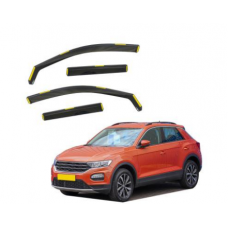 Дефлекторы окон (ветровики) Volkswagen T-Roc 2017 вставные (HAWK)