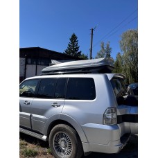 Автомобільний бокс Hawk 520 літрів сірий Drive Max (215*90*35CM)