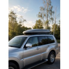 Автомобільний бокс Hawk 520 літрів шиирокий сірий Sport Max (233*94*36CM)