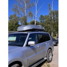 Автомобильный бокс Hawk 520 литров широкий серый Sport Max (233*94*36CM)