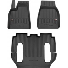 Гумові килимки в салон Tesla Model X (mkI) 2015-2021 (6 мест) (Frogum Proline Premium)