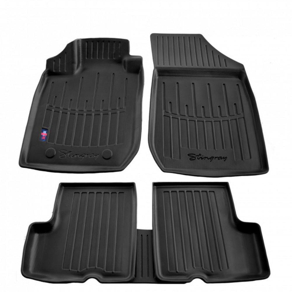 3D килимки Renault Logan 2004-2013 Sedan з бортиками 30 мм (Stingray)