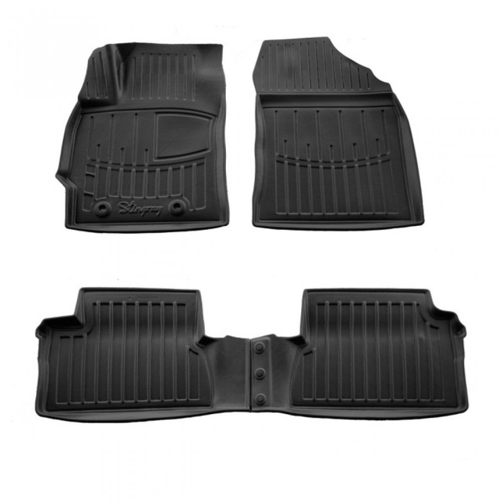 3D килимки для Toyota Auris (E180) (2012-2019) з бортиками 30 мм (Stingray)