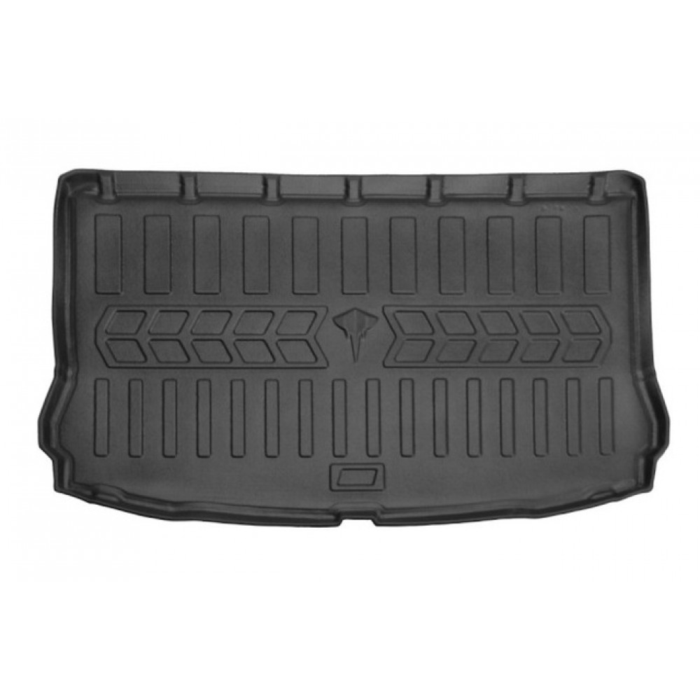 Килимок в багажник для SEAT Leon III (5F) (2012-2019) (hatchback) верхня поличка з фальш підлогою з бортиками 30 мм (Stingray)